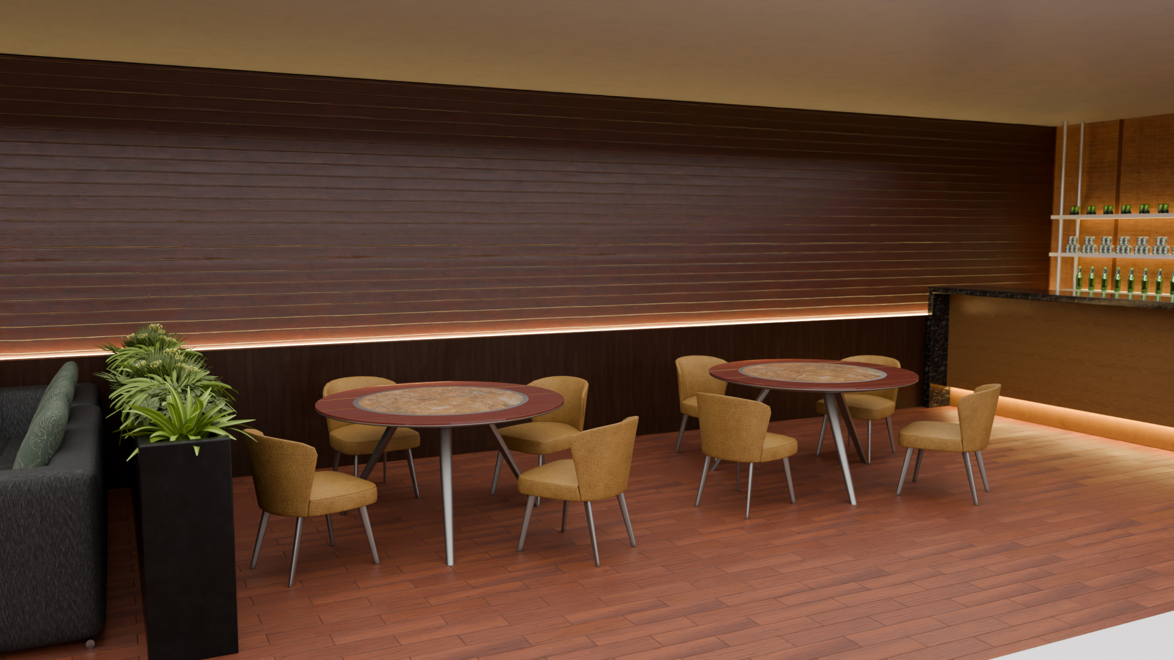 Open Seating and Service Flow